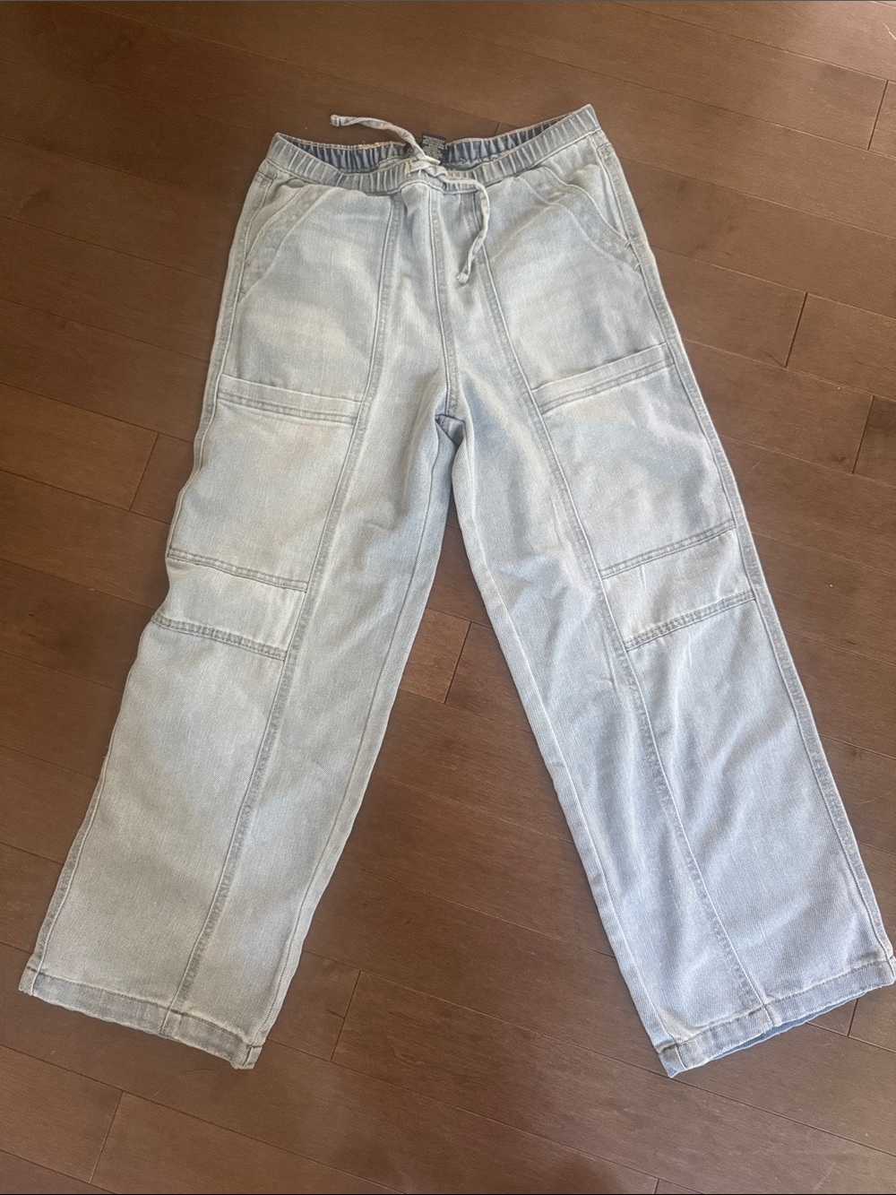 Girls wide leg jeans